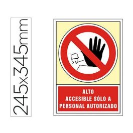 Pictograma Syssa Señal De Prohibicion Alto Accesible Solo A Personal Autorizado En Pvc 245x345 mm Precio: 3.50000002. SKU: B1CVHR4KEK