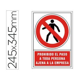 Pictograma Syssa Señal De Prohibicion Prohibido El Paso A Toda Persona Ajena A La Empresa En Pvc 245x345 mm Precio: 3.50000002. SKU: B13YLBFC8J