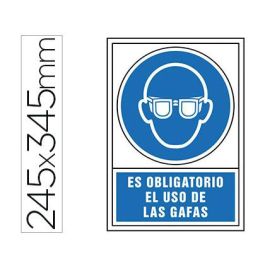 Pictograma Syssa Señal De Obligacion Es Obligatorio El Uso De Las Gafas En Pvc 245x345 mm Precio: 3.50000002. SKU: B14BNZ8Z7N