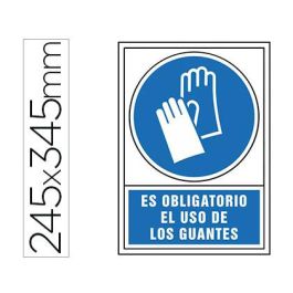 Pictograma Syssa Señal De Obligacion Es Obligatorio El Uso De Los Guantes En Pvc 245x345 mm Precio: 3.50000002. SKU: B12369GFWW