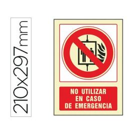 Pictograma Syssa Señal De No Utilizar En Caso De Incendio En Pvc Fotoluminiscente 210x297 mm Precio: 3.50000002. SKU: B1EBRT5BKN