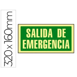 Pictograma Syssa Señal De Salida De Emergencia En Pvc Fotoluminiscente 320x160 mm Precio: 2.50000036. SKU: B13X9EYHNZ