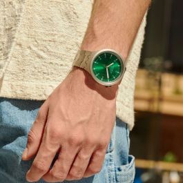 Reloj Unisex Swatch SB07S101G Verde Plateado