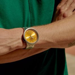 Reloj Unisex Swatch SB07S103G Amarillo Plateado