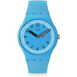 Reloj Hombre Swatch PROUDLY BLUE (Ø 41 mm) Precio: 131.95000027. SKU: B1HQ5DWS33
