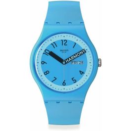 Reloj Hombre Swatch PROUDLY BLUE (Ø 41 mm) Precio: 128.88999981. SKU: B1HQ5DWS33