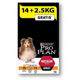 Purina Pro Plan Canine Adult Medium 14+2,5 kg Precio: 58.949. SKU: B1ABLZPSYZ
