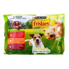 Comida húmeda Purina Friskies Pollo Ternera Cordero Patatas Zanahoria 4 x 100 g Comida húmeda Purina Friskies Pollo Ternera Cordero Patatas Zanahoria 4 x 100 g