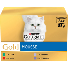 Purina Gourmet Gold Multi Mousse Ternera 24x85 gr Precio: 18.1363633. SKU: B1JQZ64XGP