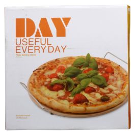Piedra para pizza con soporte blanco day