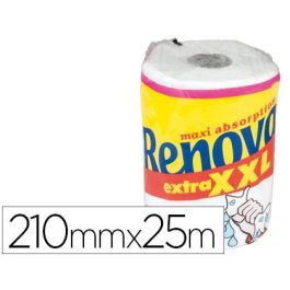 Papel De Cocina Renova Jumbo Ultra Absorbente 42 gr-M2 Ancho 210 mm Largo 25M