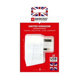 Adaptador europeo a reino unido usb skross 1500280