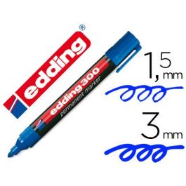 Rotulador permanente Edding 300 Azul (10 Unidades) Precio: 9.9499994. SKU: S8421274