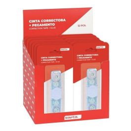 Corrector Cinta Safta Retractil + Pegamento Expositor De 12 Precio: 21.49999995. SKU: B154Q5V7EL