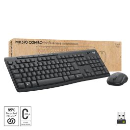 Teclado y Ratón Inalámbrico Logitech MK370 Azerty Francés Gris Grafito