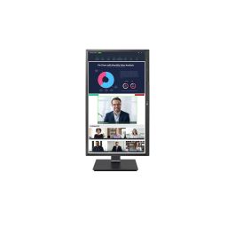 Monitor Profesional LG 24BP75CP-B 23.8"/ Full HD/ Webcam/ Multimedia/ Regulable en altura/ Negro