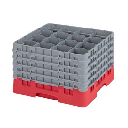 CAMBRO - 16S1058-163 - Cesta de lavado 16 comp. 5 alturas - 10,9 cm Ø máx. - alt. máx. 28,2 cm - 50 x 50 x 30,8 cm - Rojo Precio: 104.79000026. SKU: B1DTPJX4GR