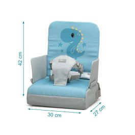 KioKids Trona de Viaje Plegable Asiento Elevador Portátil para Bebés +6 meses hasta 3 años Dinosaurio Azul Colección Dolci Amici KioKids Trona de Viaje Plegable Asiento Elevador Portátil para Bebés +6 meses hasta 3 años Dinosaurio Azul Colección Dolci Amici