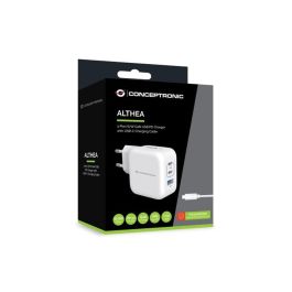 Conceptronic Cargador de Pared Universal 67W Blanco, MPN ALTHEA17W, Compatible con Múltiples Dispositivos