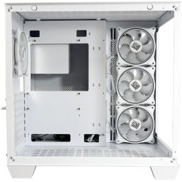 LC-Power 807W Caja Gaming Midi Tower Blanca RGB ATX EATX micro ATX Mini-ITX con Ventana Lateral