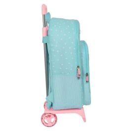 Mochila Escolar con Ruedas Moos Butterflies Azul 30 x 46 x 14 cm