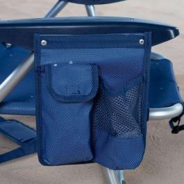 Silla playa aluminio plegable 4 posiciones 51x45x76cm con cojin,bolsillo y asa. Silla playa aluminio plegable 4 posiciones 51x45x76cm con cojin,bolsillo y asa.