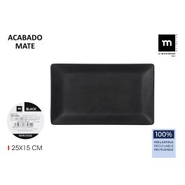 Bandeja Melamina Mate Black 25x15x2 cm - La Mediterranea (12 Unidades) Precio: 33.7900002. SKU: B18X2XEBT9