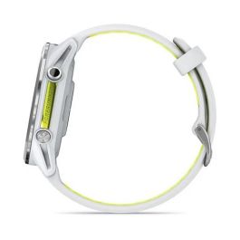 Garmin Forerunner 965 Reloj Inteligente Deportivo GPS Titanium 47mm Pantalla AMOLED Táctil 1.4" Blanco, Compatible con iPhone y Android, Batería 26h, 56g, Forerunner965