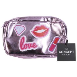 The Concept Factory Riñonera Infantil Rosa Metalizado Plástico