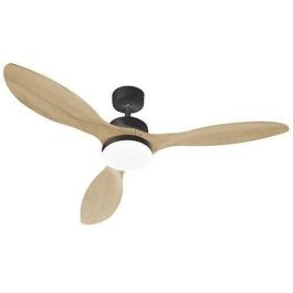 Oklahoma Negro y madera - Ventilador de techo Ø137cm 100W + LEDLA LED Precio: 202.50000012. SKU: B1JBA94H83