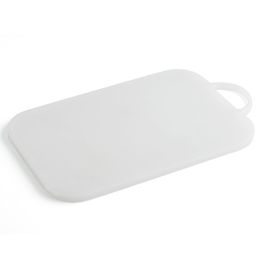 Quid Tabla de Corte Renova de Polipropileno Higiénica, Libre de BPA y Apto Lavavajillas, Blanca 27x19x0,5 cm