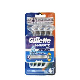 Maquinilla de Afeitar Gillette Sensor 3 Confort (4 Unidades) Precio: 7.95000008. SKU: S7905615