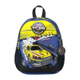 Mochila Escolar Pequeña de Carreras de Coches Totto MJ04VLC001-2310-6J7S