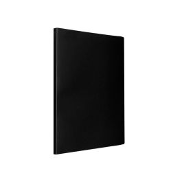 Carpeta Liderpapel Escaparate 40 Fundas Pvc Folio Negro