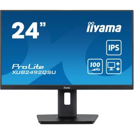 iiyama XUB2492QSU-B1 Monitor 24" WQHD IPS (2560x1440) 100Hz 0.5ms HDMI DP USB Pivot Negro