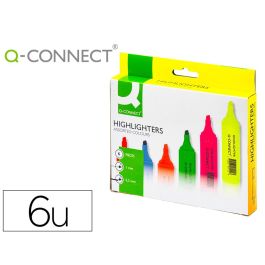 Rotulador Q-Connect Fluorescente Punta Biselada Caja De 6 Unidades Colores Surtidos Precio: 4.585899407099999. SKU: B1CNV2RJ9N