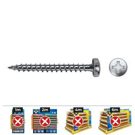Caja 500 unid. tornillo madera vlox b rosca completa alomado impronta pz ø4,5x30 mm cincado Precio: 26.68999971. SKU: B1BK7WZGAR