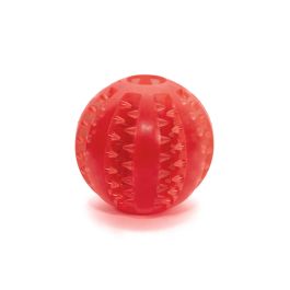 Gloria Pelota Dental TPR de 5 cm para Perros - Limpieza de Dientes, Antisarro, Dispensador de Premios y Anti Estrés Resistente