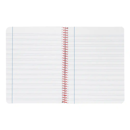 Liderpapel Cuaderno A4 Wonder Espiral Tapa Plástico 80 Hojas 90gr Pauta Ancha 3,5mm Con Margen Negro