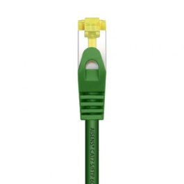 AISENS - CABLE DE RED LATIGUILLO RJ45 LSZH CAT.7 600 MHZ S/FTP PIMF AWG26, VERDE, 25CM