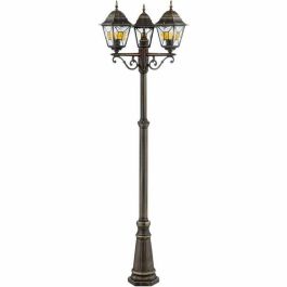 Brilliant 4004353349362 Lámpara de Exterior Janel E27 Max 3x60W Negro Dorado, Bombilla No Incluida
