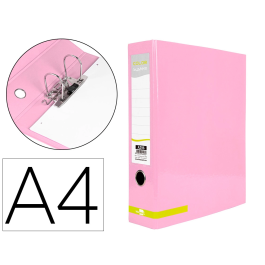 Liderpapel Archivador A4 Color System Rosa Lomo 80mm Mecanismo Palanca 75mm Compresor Metalico Precio: 3.50000002. SKU: B1EAP5E86Q