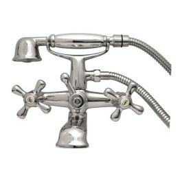 Edouard Rousseau Grifo mezclador mecánico de ducha Beverley estilo retro, latón, cabezales cerámica, 150mm, con ducha de mano 1,5m Precio: 89.79000052. SKU: B17KNLYE3N