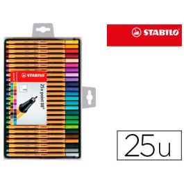 Rotulador Stabilo Punta De Fibra Point 88 Estuche De 25 Unidades Colores Surtidos Precio: 17.89000004. SKU: B12CY84YD7