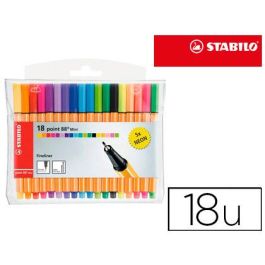 Rotulador Stabilo Punta De Fibra Point 88 Mini Estuche De 18 Unidades Colores Surtidos Precio: 14.49999991. SKU: B1KJ6JG4F5