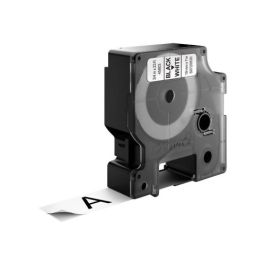 Dymo cinta de transferencia termica d1 45803. etiquetas estándar negro sobre blanco de 19mmx7m. poliester autoadhesiva. rotuladora labelmanager