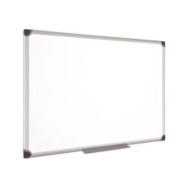 Pizarra Blanca Bi-Office Magnetica Maya W Ceramica Vitrificada Marco De Aluminio 180 X 90 cm Con Bandeja Para