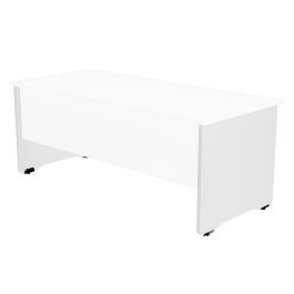 Mesa Rocada Serie Work 180x120 cm Derecha Acabado An04 gris-Blanco