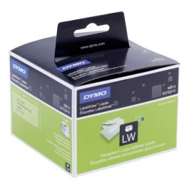 Dymo Cinta de etiquetas de envío plástico transparente de 89x36mm (260 páginas) para rotuladora labelwriter