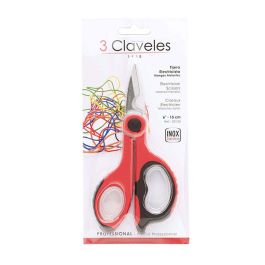 Tijeras de Electricista 3 Claveles 6" 14 cm Acero Inoxidable Recto